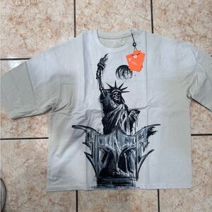 Youngla graphic tan tee